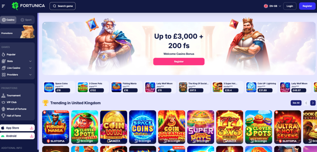 fortunica casino promotions