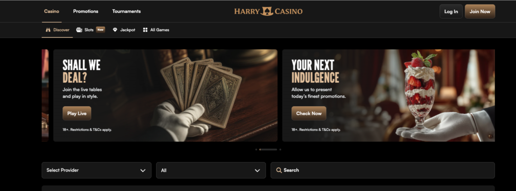 harry casino promotions